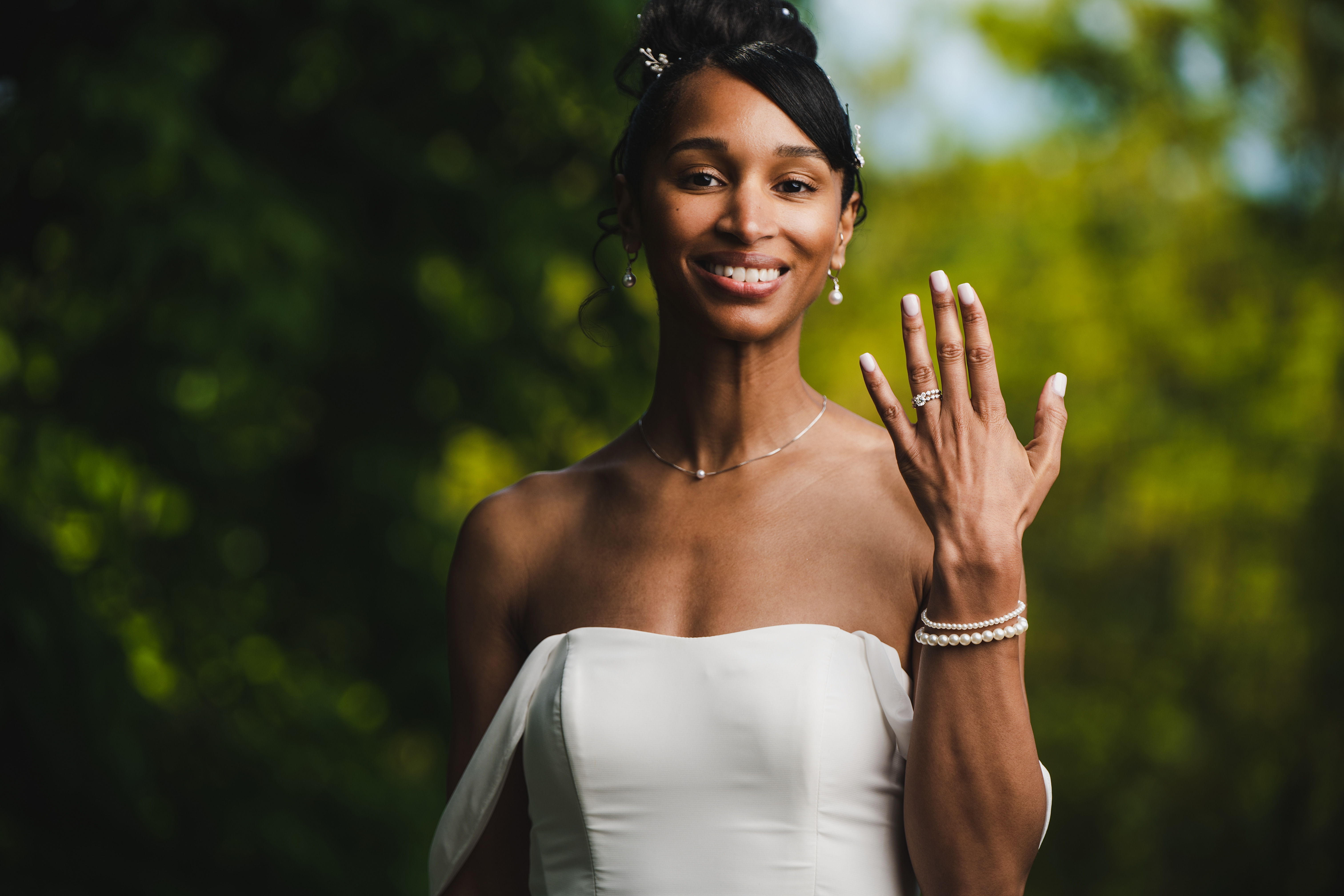 Bride Showing Ring